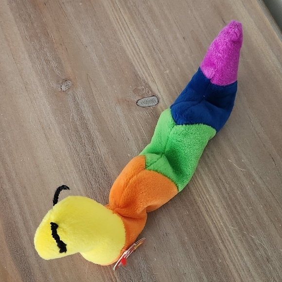 ๐ Ty Beanie Baby โInchโ the Inchworm โ 1995 Vintage Plush, Excellent Condition - Picture 2 of 10